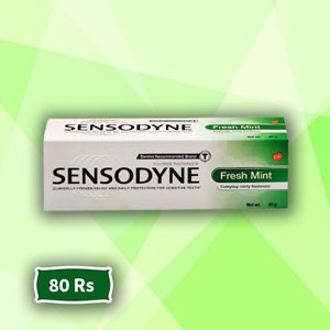 சென்ஸோடையின் பிரெஷ் மின்ட் - 40 கிராம்  - 80 ரூபாய்  || Sensodyne - 40 g - 80 Rs