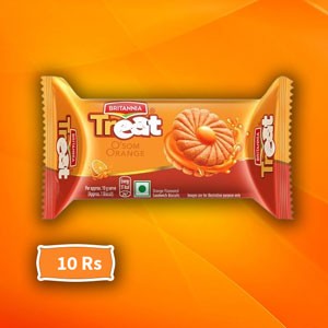 பிரிட்டானியா  ட்ரீட் O'சோம்  ஆரஞ்சு   -  10rs ||  Britannia Treat  O'som Orange  - 10rs