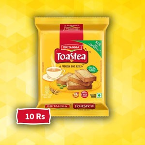 பிரிட்டானியா டோஸ்டியா - பிரீமியம் பேக் ரஸ்க்   -  10rs ||  Britannia Toastea - Premium Bake Rusk - 10rs