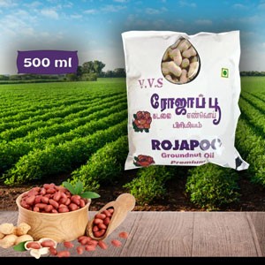 VVS Rojapoo groundnut Oil, 500 ML