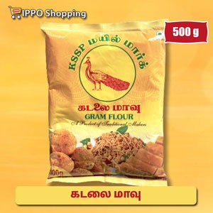 KSSP மயில் மார்க் கடலை மாவு - 500 கிராம்  - 65 ரூபாய்  || KSSP mayil mark kadalai maavu  - 500 g - 65 Rs