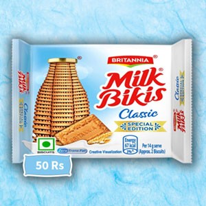 பிரிட்டானியா மில்க் பிகிஸ் கிளாசிக் -  50rs || Britannia Milk Bikis Classic  - 50rs